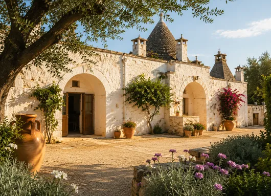 Image of Peaceful Moments in Apulian Masseria