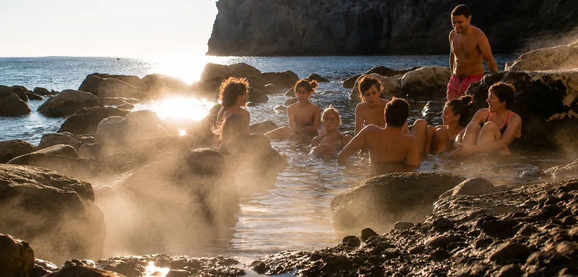 Bagni termali alle Terme Romane di Cavascura e pranzo geotermico